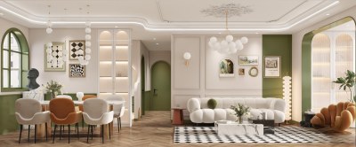 法式客餐厅3D模型下载